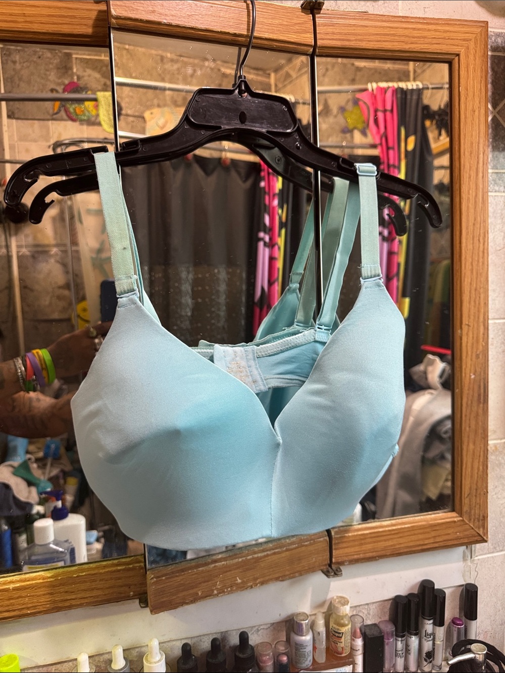 Blue bra